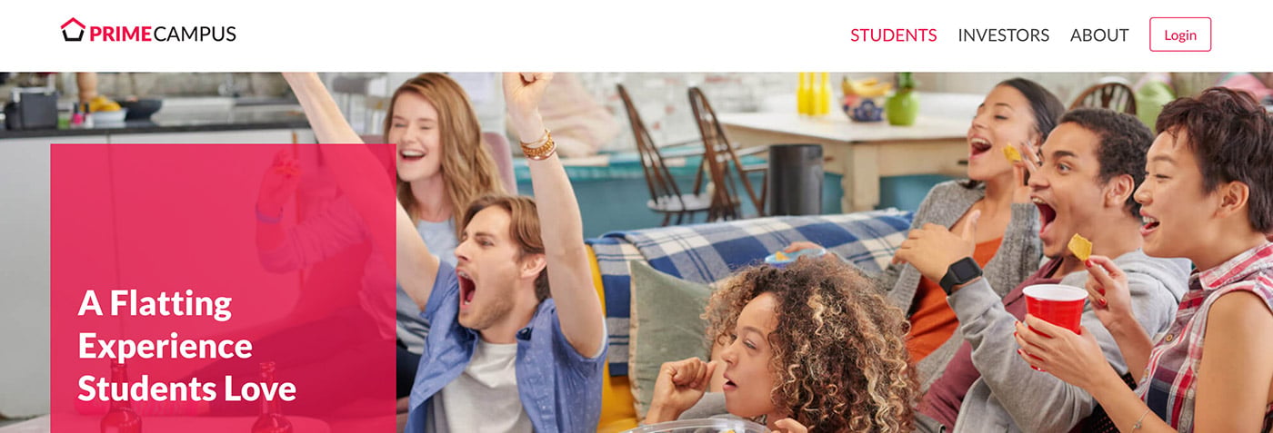 Prime Campus website banner